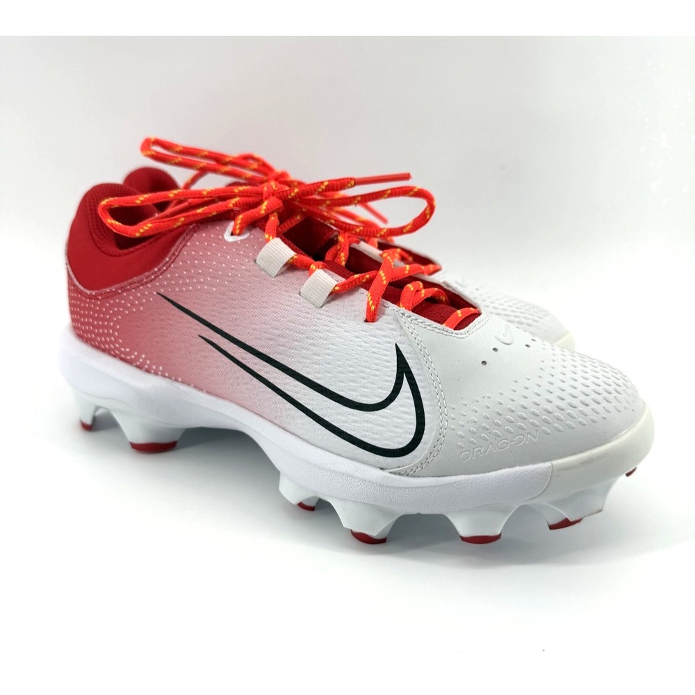 Nike Hyperdiamond 4 Softball Cleats Women 10 Red White New DC8990-600 Metal